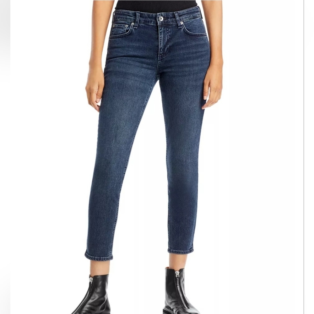 Rag & Bone Cate Mid Rise Dekalb Ankle Skinny Denim Jean
